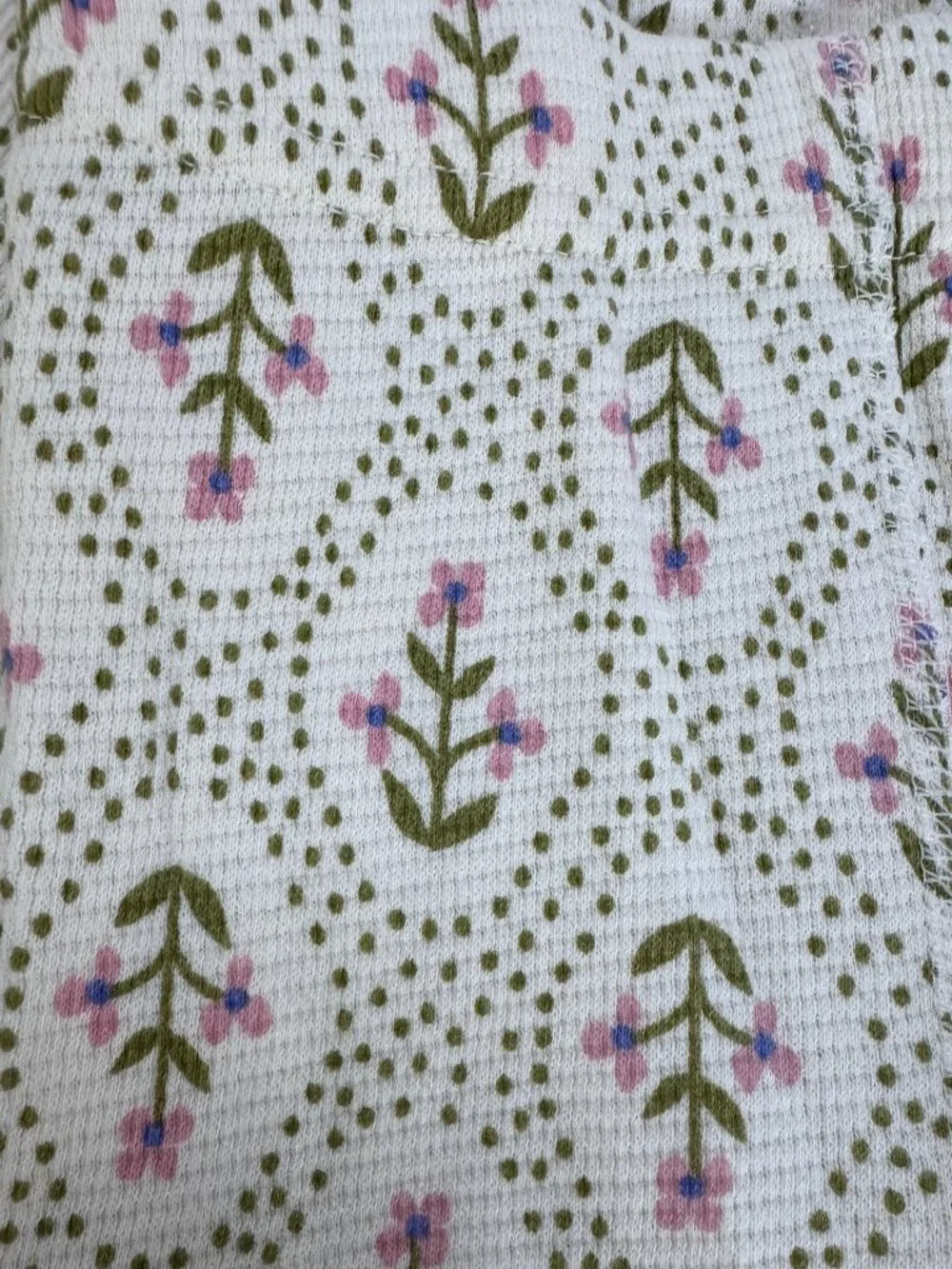 HANNA ANDERSSON Pajama shirt & pants set, Size 3T, Beige with floral design NWT